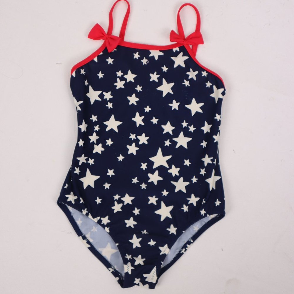 🩰 OshKosh B'gosh Red White Blue Girl Swimsut Fourth of July Summer Beach…